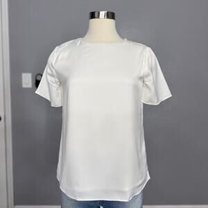 Banana Republic Classic Crew-Neck T-Shirt, Snow Day, XS